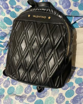 Zaino intarsiato pelle nero