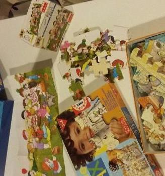 Puzzle castello medioevale e puzzle compleanno