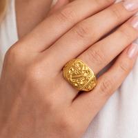 Anello Oro 18kt - 11,27g - Taglia 18