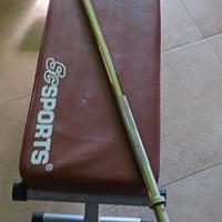 Panca per allenamenti con bilanciere da 5kg