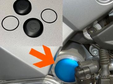 coppia Tappi telelever Neri per  BMW 1200 NUOVI