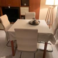 Soggiorno in ciliegio e panna