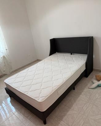 Struttura letto + materasso una piazza e mezza