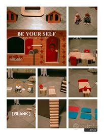 casa bambole in legno