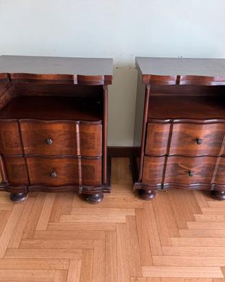 Due comodini legno