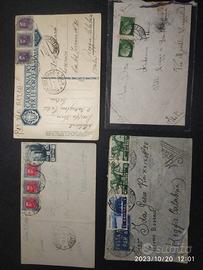 FRANCOBOLLI COLONIE SU BUSTE VIAGGIATE