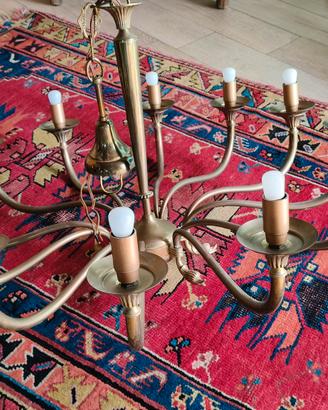 lampadario in ottone 