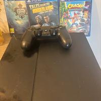 Sony Playstation 4, controller, e 3 giochi incluso