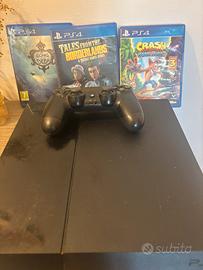 Sony Playstation 4, controller, e 3 giochi incluso