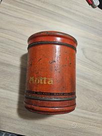 Barattolo Motta scatola di latta vintage 