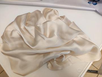 Foulard elegante cerimonia viscosa e seta