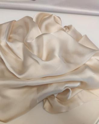 Foulard elegante cerimonia viscosa e seta