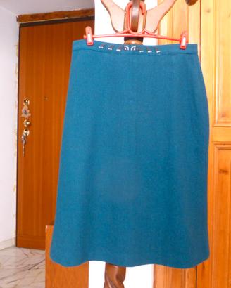 Gonna in lana a tubino