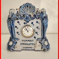 Orologio da Camino in ceramica Vintage