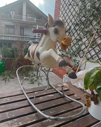 Cavallino a dondolo vintage CANOVA anni 70