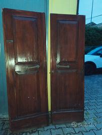 portoncino di legno a 2 ante