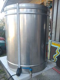 Bidone acciaio inox 200lt