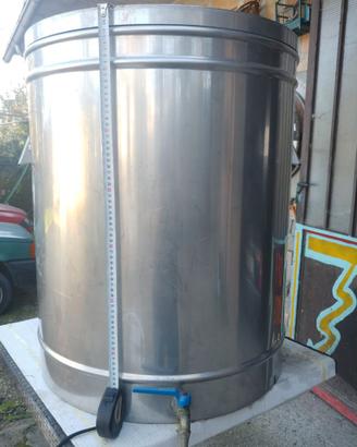 Bidone acciaio inox 200lt