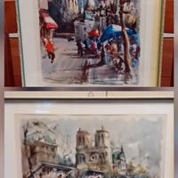 Due bei scorci di Parigi (anni '50)