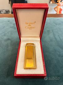 Accendino cartier placato oro autentico