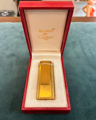 Accendino cartier placato oro autentico