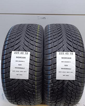 2 GOMME 225 40 18 NOKIAN INV RIF3483
