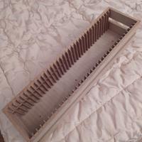 porta CD/DVD in legno naturale 