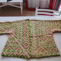 giacca in cotone fatta a mano uncinetto