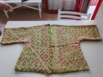 giacca in cotone fatta a mano uncinetto