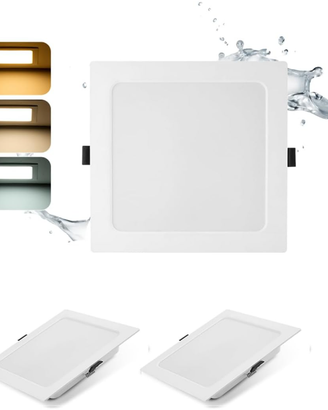 2 faretti da incasso led 24w 2200lumen 3 regolazio