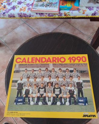 Calendario Juventus 1990 Fabbri Editore
