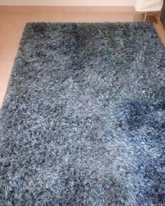 Tappeto blu simil pelo