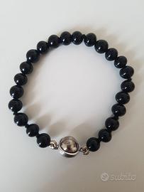 Bracciale in onice e argento