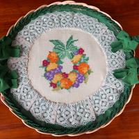 Vassoio in Vimini Vintage