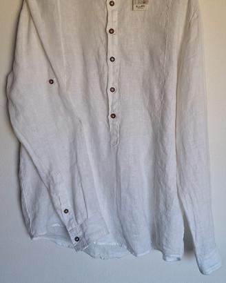 Camicia uomo in puro lino
