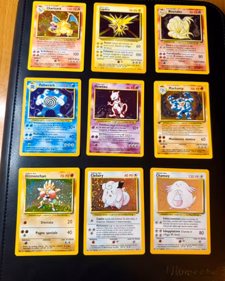 Set 89/102 (9 holo) carte set base ita near mint