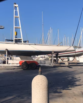 Barca SOLING BIANCHI & CECCHI con carrello BALBI