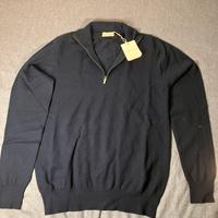 Maglione con zip in cashmere