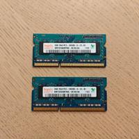 4Gb (2x2Gb) memoria RAM DDR3 Hynix per PC portatil