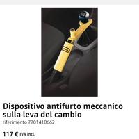 Dispositivo antifurto meccanico cambio