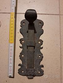 Chiavistello catenavcio antico portone ferro forgi