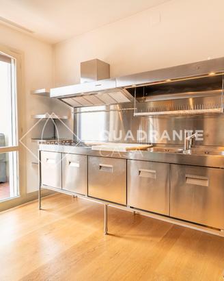 Cucina in acciaio Arclinea 