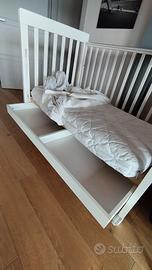 Lettino Pali con cassetti e materasso