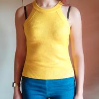 top giallo donna