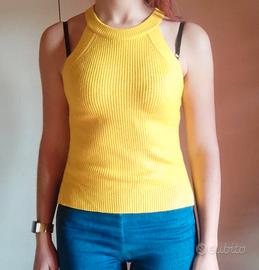 top giallo donna