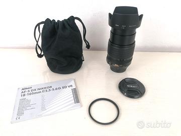 Obiettivo Zoom Nikon 18-105 VR Ott.Condizioni