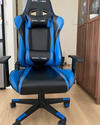 Sedia Gaming GTP PLAYER - Come nuova, ergonomica
