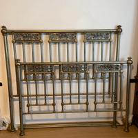 Letto matrimoniale in alpacca, XIX sec. Sicilia