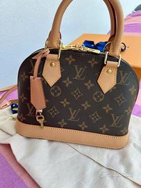 louis vuitton alma bb originale fattura nuova