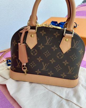 louis vuitton alma bb originale fattura nuova
